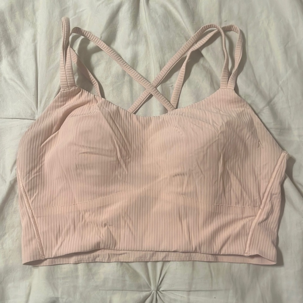 Pink Lululemon Sports bra